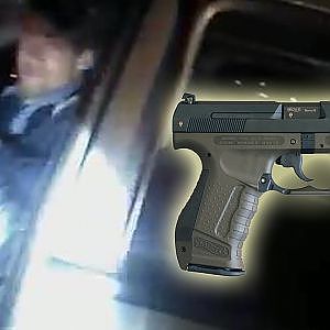 Body camera police video shows Albuquerque police officer shot by suspect in routine traffic stop - YouTube
