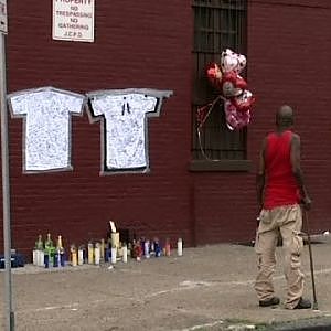 Memorial Erected for Alleged Cop Killer - YouTube