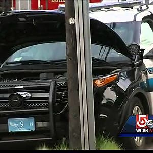 Injuries reported after police cruiser, vehicle crash - YouTube