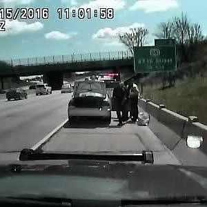 Raw: Driver Escapes Traffic Stop, Hits Officers - YouTube