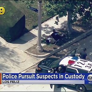 2 Suspects In Custody After Leading Officers On High-Speed Pursuit Along 5 Freeway - YouTube