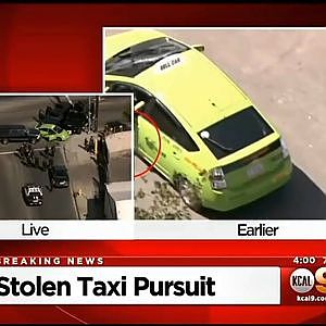 Police Chase Los Angeles Suspect hands out cash to kids during police chase 2015 - YouTube