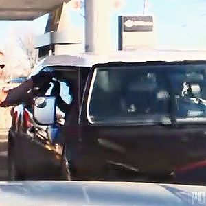 Dashcam Shows Carjacking Suspect Ramming Into Police Squad Car - YouTube