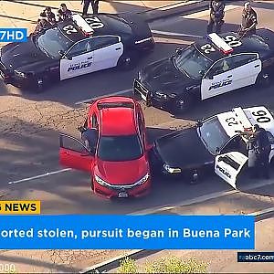 POLICE CHASE STOLEN CAR - YouTube