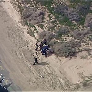 LA area chase ends on unusual note - YouTube
