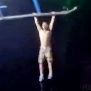 Bodycam Shows Police Rescue Man From River With Helicopter - YouTube