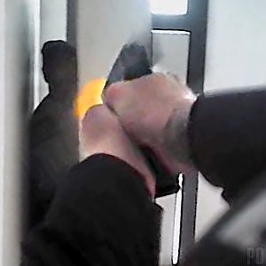 Bodycam Shows Cop Shooting Suspect Hiding Behind a Mattress - YouTube